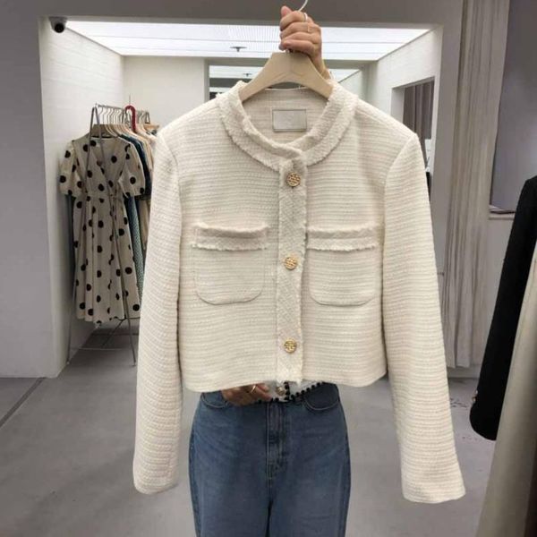 women's jackets 2021 autumn casual female tweed round neck single breasted short jacket coat for women pocket long sleeve woolen, Black;brown
women's jackets 2021 autumn casual female tweed round neck single breasted short jacket coat for women pocket long sleeve woolen, Black;brown