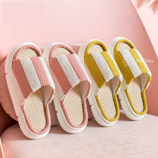 2022 Spring/Summer Hemp Cotton Women Slippers Striped Japanese Style Concise Home Shoes Indoor Bedroom Men Couples EVA, Orange
2022 Spring/Summer Hemp Cotton Women Slippers Striped Japanese Style Concise Home Shoes Indoor Bedroom Men Couples EVA, Orange
