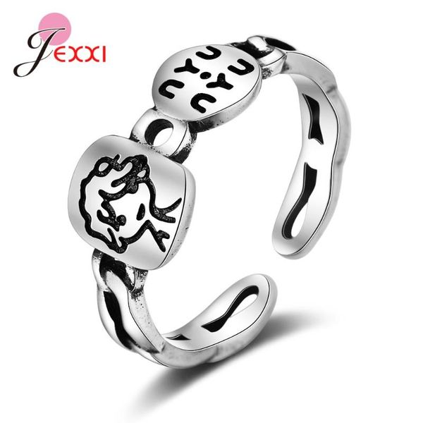 cluster rings vintage fashion 925 sterling silver open finger ring with letter tag cartoon trendy jewelry gifts for women girl, Golden;silver
cluster rings vintage fashion 925 sterling silver open finger ring with letter tag cartoon trendy jewelry gifts for women girl, Golden;silver