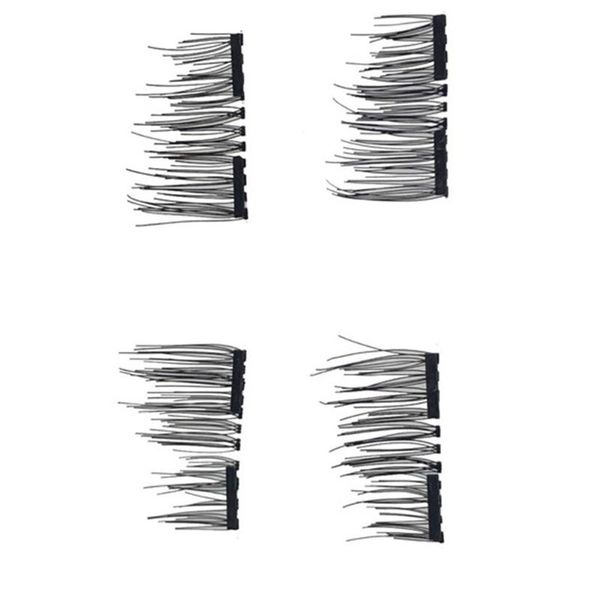 false eyelashes 4pairs ergonomic 3d easy wear cosmetic reusable lashes makeup tool magnetic set no glue long lasting with clip
false eyelashes 4pairs ergonomic 3d easy wear cosmetic reusable lashes makeup tool magnetic set no glue long lasting with clip