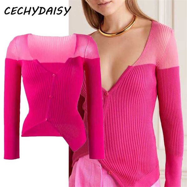 runway sweaters women autumn spring v neck patchwork mesh long sleeve casual gray pink knitted pullove clothes za 211018, White;black
runway sweaters women autumn spring v neck patchwork mesh long sleeve casual gray pink knitted pullove clothes za 211018, White;black