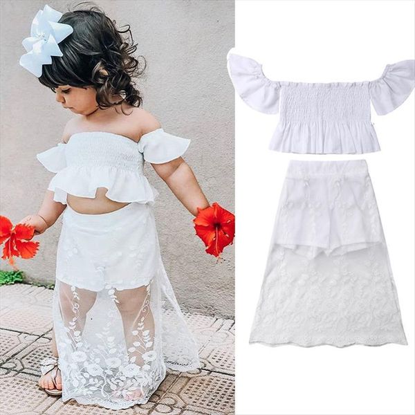 1 6y summer princess toddler baby girls holiday boho sets 2pcs ruffles off shoulder white t shirts lace shorts
1 6y summer princess toddler baby girls holiday boho sets 2pcs ruffles off shoulder white t shirts lace shorts