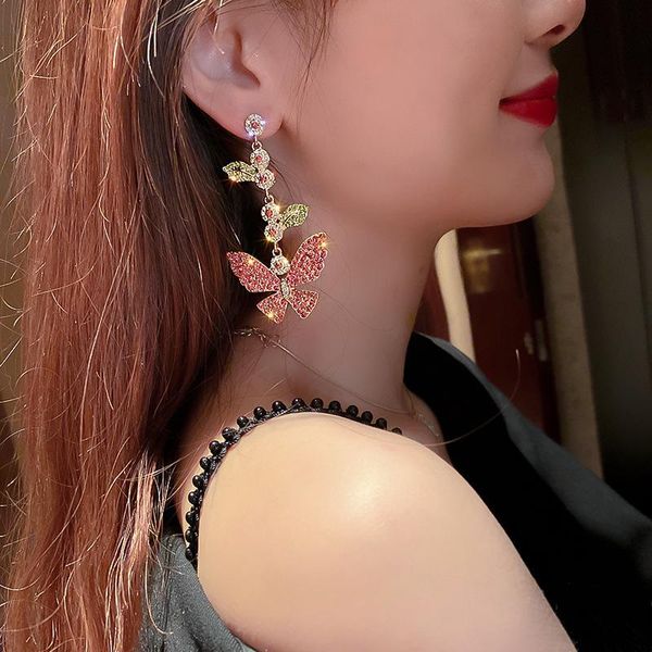 hoop & huggie 925 silver needle exaggerated diamond butterfly earrings fashion temperament personality simple design sense, Golden;silver
hoop & huggie 925 silver needle exaggerated diamond butterfly earrings fashion temperament personality simple design sense, Golden;silver