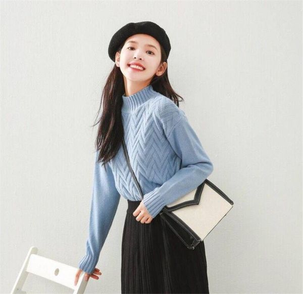 women's sweaters women sweater autumn winter solid simple turtleneck pullover korean style casual knitted plus size jumper sweter mujer, White;black
women's sweaters women sweater autumn winter solid simple turtleneck pullover korean style casual knitted plus size jumper sweter mujer, White;black