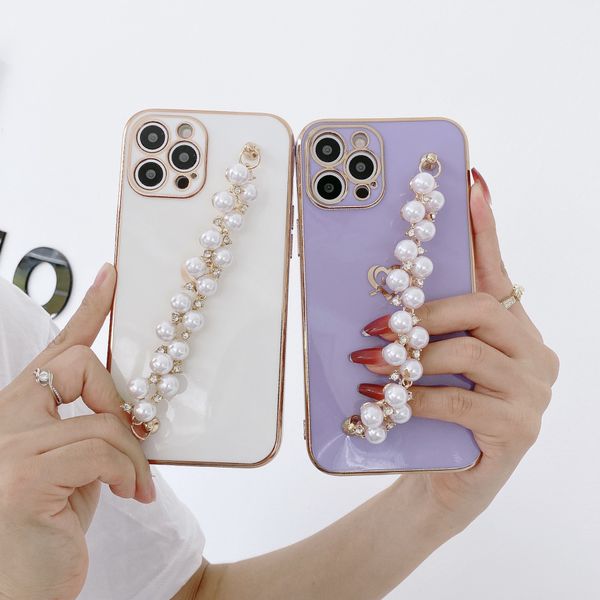 case compatible with iphone 12 pro max cases luxury plating soft tpu pearl chain bracelet strap shiny cute pretty protective cover for women
case compatible with iphone 12 pro max cases luxury plating soft tpu pearl chain bracelet strap shiny cute pretty protective cover for women