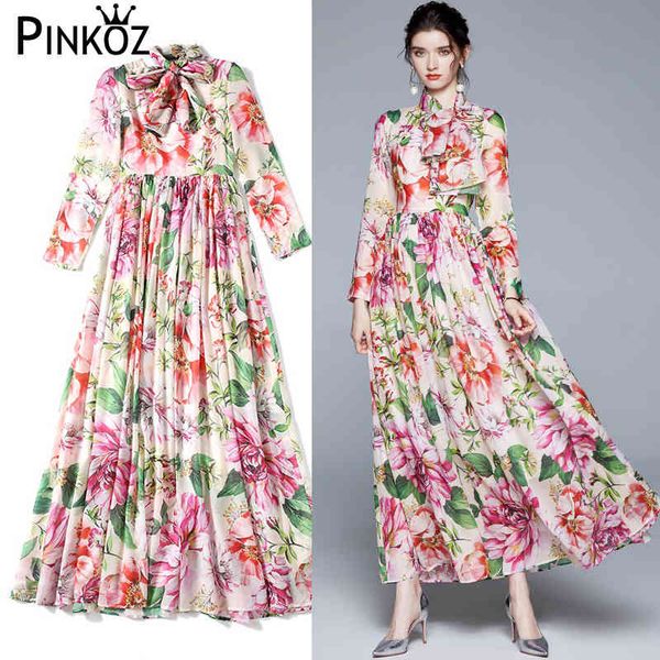 fashion designer dress spring summer women dress bow collar rose floral-print elegant vacation party chiffon dresses chic 210421, White
fashion designer dress spring summer women dress bow collar rose floral-print elegant vacation party chiffon dresses chic 210421, White