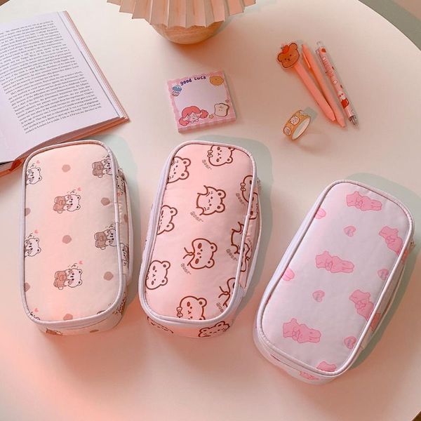 cosmetic bags & cases cartoon pencil case large capacity student pen box kawaii waterproof stationery pouch girls travel toiletry bag makeup
cosmetic bags & cases cartoon pencil case large capacity student pen box kawaii waterproof stationery pouch girls travel toiletry bag makeup