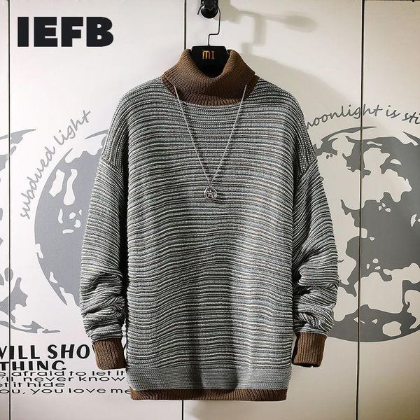 men's sweaters ifeb 2021 autumn winter casual warm pullovers turtleneck loose striped long sleeve sweater versatile ins trendy, White;black
men's sweaters ifeb 2021 autumn winter casual warm pullovers turtleneck loose striped long sleeve sweater versatile ins trendy, White;black