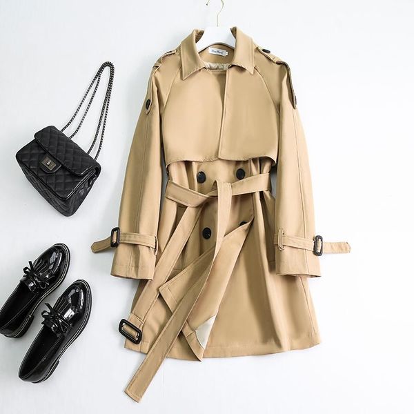 women's trench coats spring autumn coat women fashion double breasted belt long plus size windbreaker lady british style outerwear, Tan;black
women's trench coats spring autumn coat women fashion double breasted belt long plus size windbreaker lady british style outerwear, Tan;black