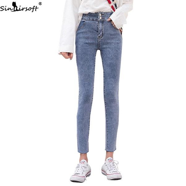 women's jeans 2021 autumn comfortable fashion trend casual wild high waist women cotton slim double buckle elastic feet pencil pants, Blue
women's jeans 2021 autumn comfortable fashion trend casual wild high waist women cotton slim double buckle elastic feet pencil pants, Blue