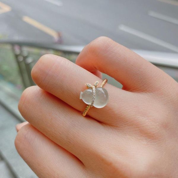 cluster rings original high transparent glass chalcedony gourd opening adjustable ring retro luxury charm lady brand silver jewelry, Golden;silver
cluster rings original high transparent glass chalcedony gourd opening adjustable ring retro luxury charm lady brand silver jewelry, Golden;silver