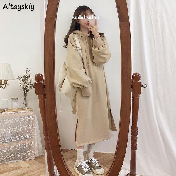 casual dresses thicker dress women korean lovely simple fashion preppy loose spring plus velvet ladies outerwear hooded teens vestido, Black;gray
casual dresses thicker dress women korean lovely simple fashion preppy loose spring plus velvet ladies outerwear hooded teens vestido, Black;gray