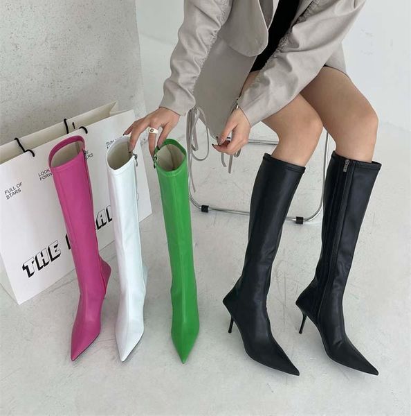 boots green pointed toe long autumn shoes women stiletto street high heel white purple party club ladies footwear, Black
boots green pointed toe long autumn shoes women stiletto street high heel white purple party club ladies footwear, Black