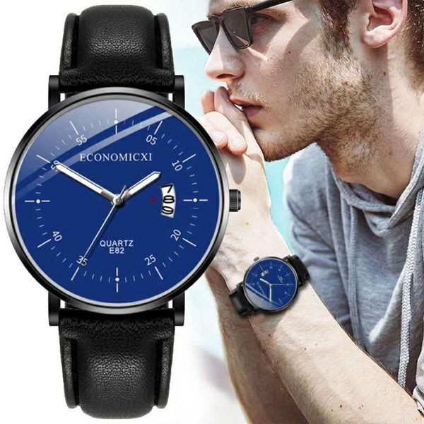 wristwatches 2021 men watch fashion luxury leather strap calendar quartz sport men's clock professional leisure relogio masculino, Slivery;brown
wristwatches 2021 men watch fashion luxury leather strap calendar quartz sport men's clock professional leisure relogio masculino, Slivery;brown