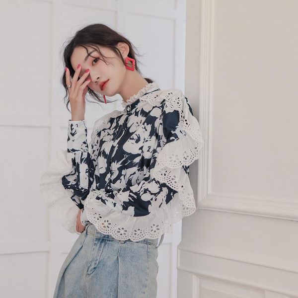 women's jackets 2021 early spring french court style lace ruffle shirt design hong kong long sleeve, Black;brown
women's jackets 2021 early spring french court style lace ruffle shirt design hong kong long sleeve, Black;brown