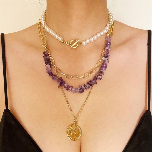 pendant necklaces women necklace colorful coin stone pearl layered chain shell lovely party birthday gift female jewelry, Silver
pendant necklaces women necklace colorful coin stone pearl layered chain shell lovely party birthday gift female jewelry, Silver