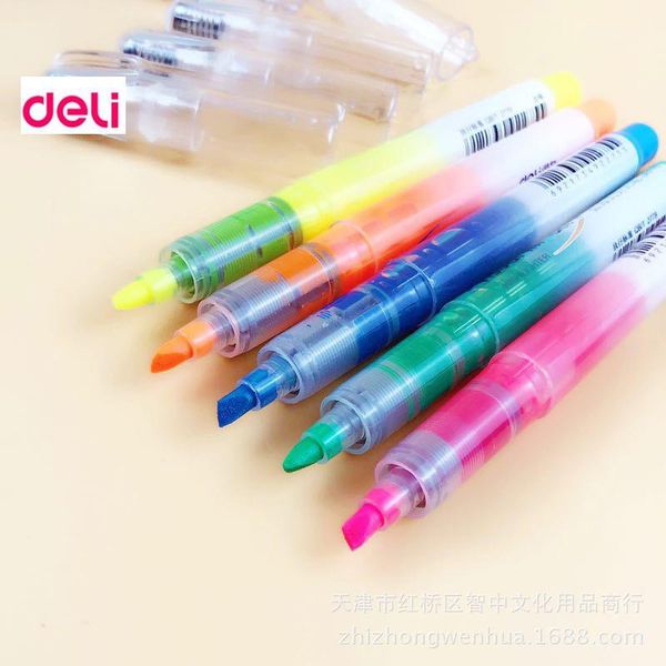 highlighters deli 12pcs/lot 5 colors school&office text separators chancery colored drawing liner markers copic art marker pen, Black;red
highlighters deli 12pcs/lot 5 colors school&office text separators chancery colored drawing liner markers copic art marker pen, Black;red