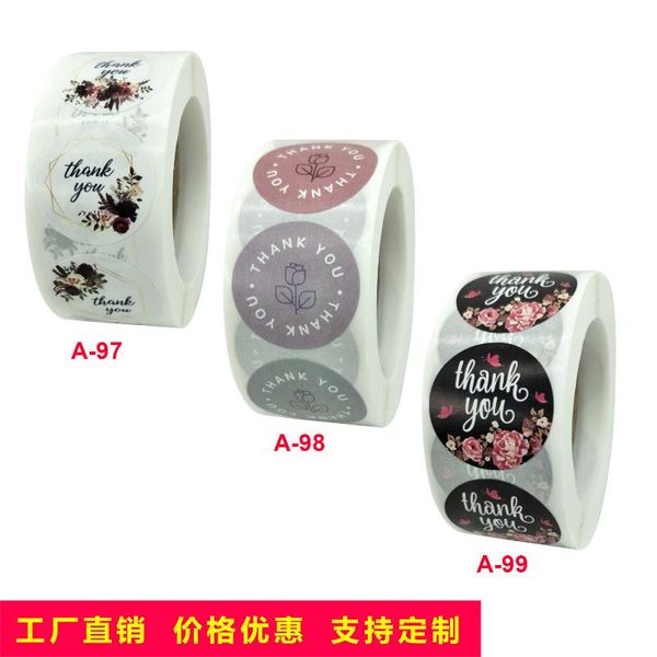 gift wrap 500 pcs/roll thank you seal sticker envelope decoration label explosion roll wholesale customization
gift wrap 500 pcs/roll thank you seal sticker envelope decoration label explosion roll wholesale customization
