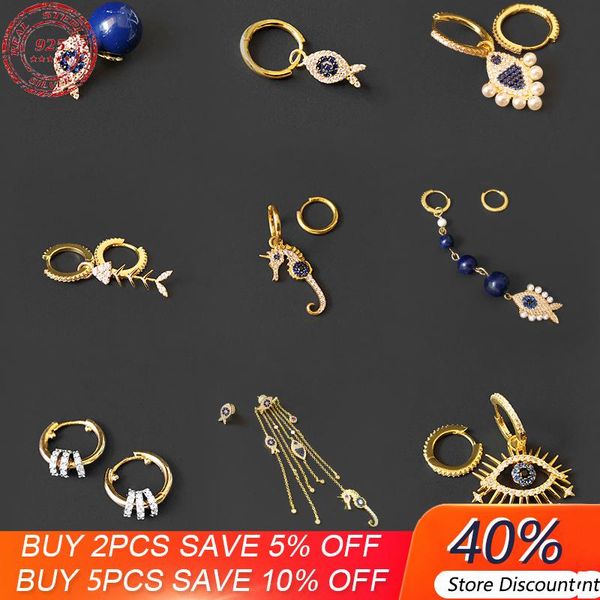 stud s925 sterling silver asymmetric fish earrings shell seahorse lucky eye bone small fresh jewelry, Golden;silver
stud s925 sterling silver asymmetric fish earrings shell seahorse lucky eye bone small fresh jewelry, Golden;silver