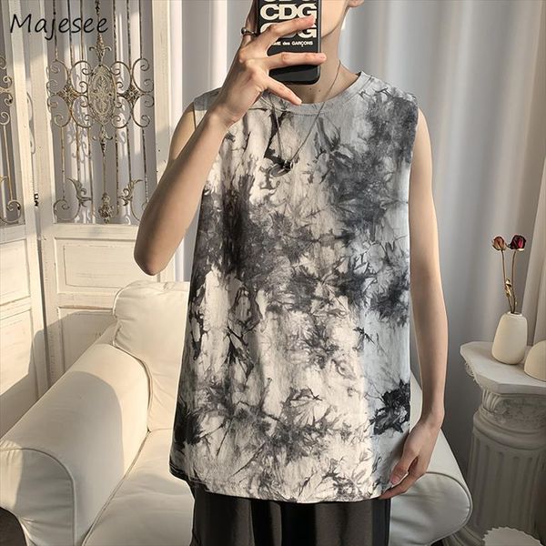 men tanks o neck sleeveless summer males tees loose workout trendy couples simple versatile beach all match korean style, White;black
men tanks o neck sleeveless summer males tees loose workout trendy couples simple versatile beach all match korean style, White;black
