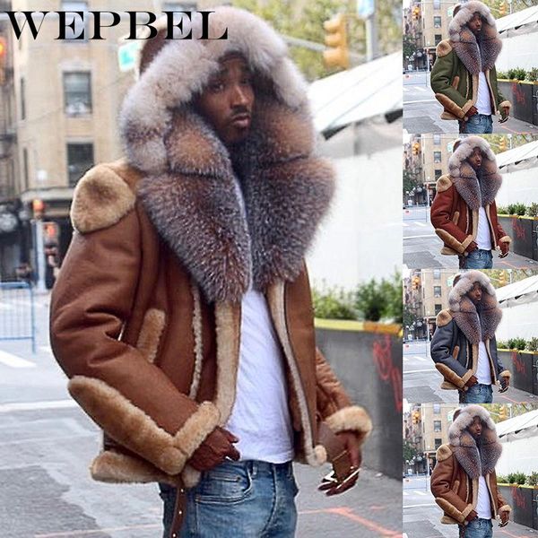 men's fur & faux wepbel leather pu jackets autumn winter casual motorcycle jacket coats warm hooded outwear top, Black
men's fur & faux wepbel leather pu jackets autumn winter casual motorcycle jacket coats warm hooded outwear top, Black