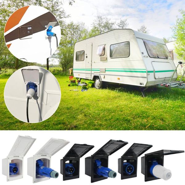 camper 220v-240v 16a external flush hook up waterproof plug socket rv accessories trailer van power interface atv parts
camper 220v-240v 16a external flush hook up waterproof plug socket rv accessories trailer van power interface atv parts