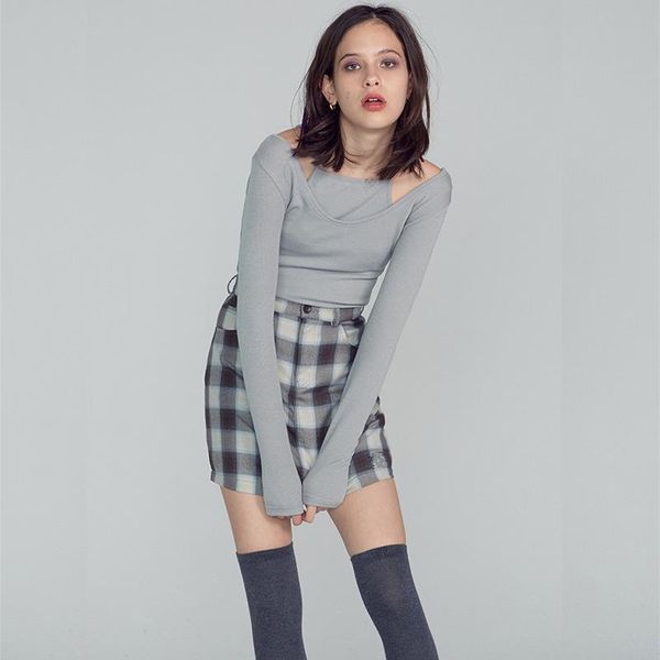 women's t-shirt spring and summer 2021 korean suspender fake two-piece set of solid color slim knit bottoming shirt long sleeve, White
women's t-shirt spring and summer 2021 korean suspender fake two-piece set of solid color slim knit bottoming shirt long sleeve, White