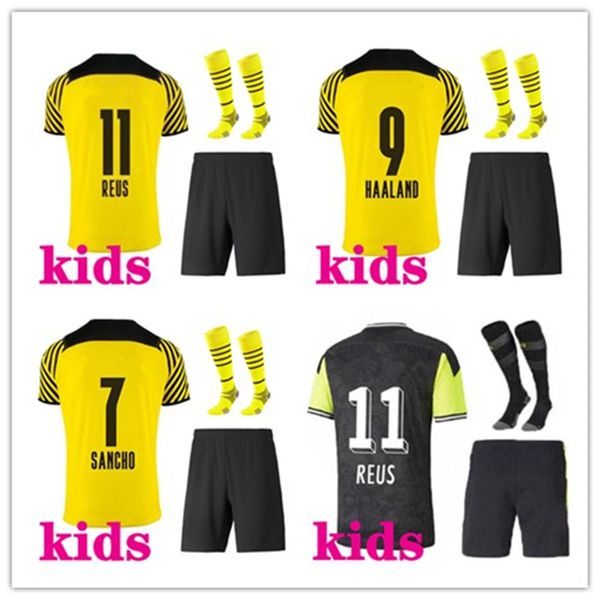 kids 2021 2022 football kit home yellow #9 haaland soccer jersey 21/22 #7 sancho #11 reus #10 hazard football shirt customized, Black
kids 2021 2022 football kit home yellow #9 haaland soccer jersey 21/22 #7 sancho #11 reus #10 hazard football shirt customized, Black