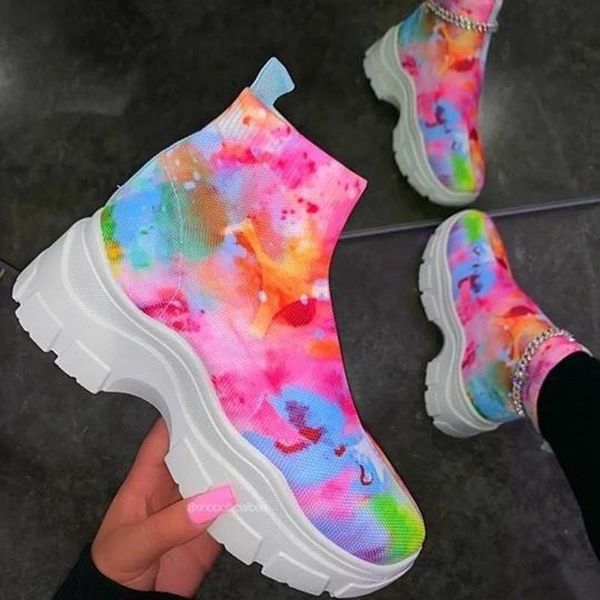 boots ins women fashion mix color breathable mesh platform wedges height increasing lightweight footwear casual shoes ladies, Black
boots ins women fashion mix color breathable mesh platform wedges height increasing lightweight footwear casual shoes ladies, Black