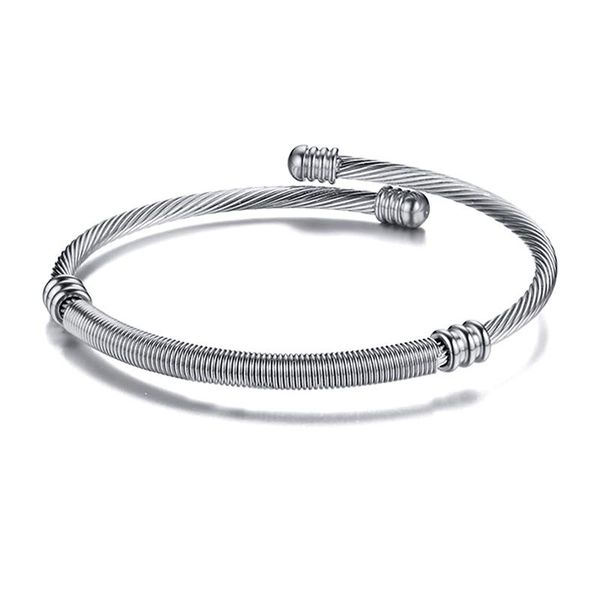 bangle 2021 fashion stainless steel material wia opening adjustable length simple accessories suitable for women wearing, Black
bangle 2021 fashion stainless steel material wia opening adjustable length simple accessories suitable for women wearing, Black