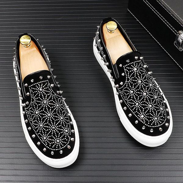 new style italian fashion men loafers handmade men velvet shoes party and wedding men's flat business office casual shoes m674, Black
new style italian fashion men loafers handmade men velvet shoes party and wedding men's flat business office casual shoes m674, Black