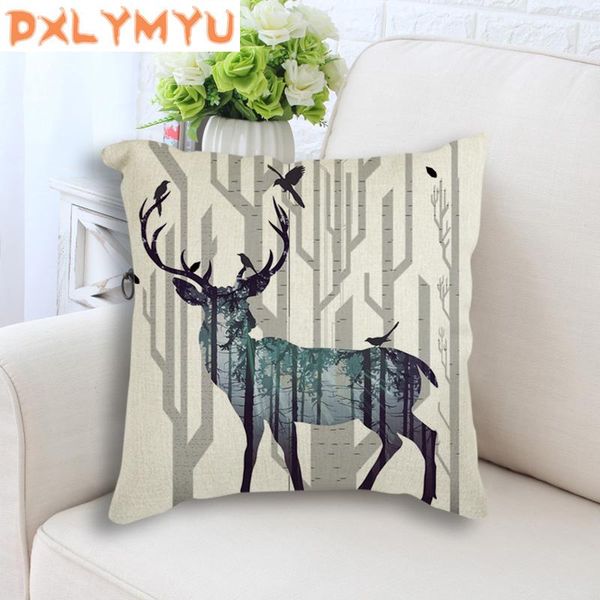 cushion/decorative pillow nordic art silhouette family of deer forest cotton linen throw home bedside sofa decorative cushion for holiday gi
cushion/decorative pillow nordic art silhouette family of deer forest cotton linen throw home bedside sofa decorative cushion for holiday gi