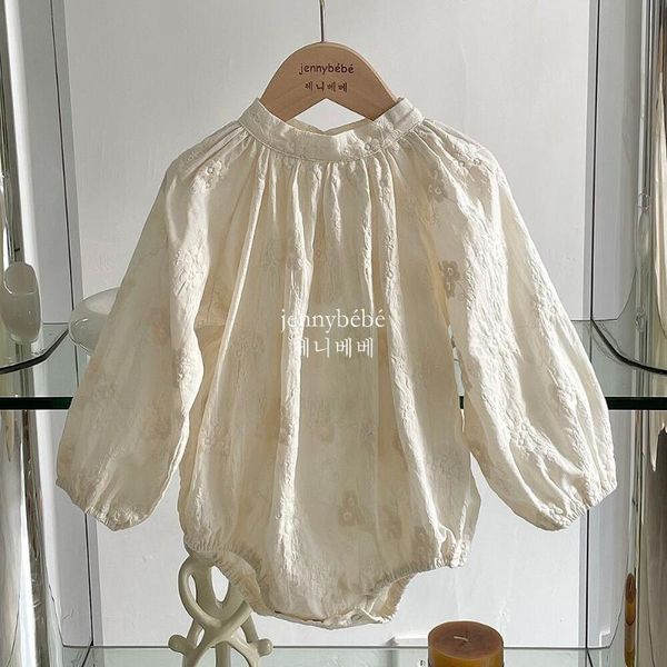 rompers summer baby girls thin cotton casual romper/dress sets fashion daisy embroidery o-neck long sleeve princess jumpsuits clothing, Blue
rompers summer baby girls thin cotton casual romper/dress sets fashion daisy embroidery o-neck long sleeve princess jumpsuits clothing, Blue