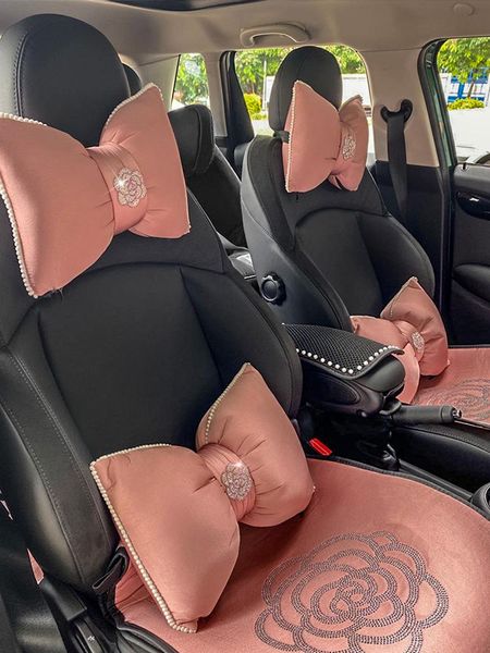 seat cushions diamond camellia bowknot lumbar support car neck pillow four seasons universal female headrest
seat cushions diamond camellia bowknot lumbar support car neck pillow four seasons universal female headrest