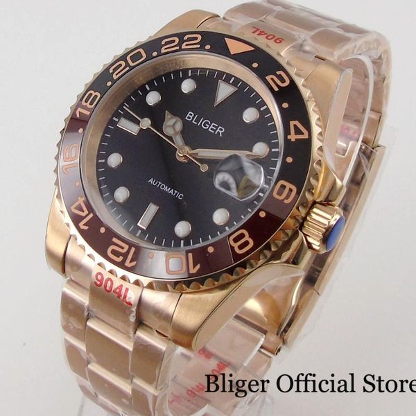wristwatches bliger full rose gold coated selfwinding wristwatch men nh35a root beer insert oyster strap deployment clasp, Slivery;brown
wristwatches bliger full rose gold coated selfwinding wristwatch men nh35a root beer insert oyster strap deployment clasp, Slivery;brown