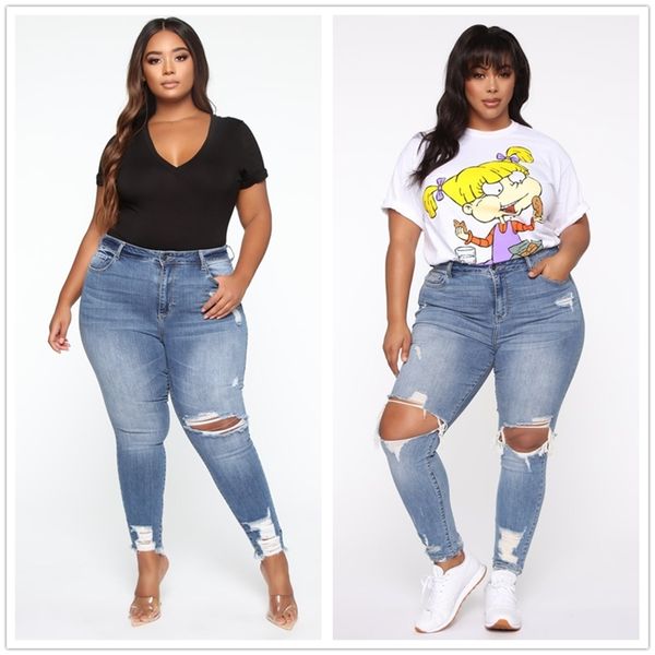 70% off outlet online women's plus size jeans fashion ripped skinny denim pencil pants casual stretch l-4xl global drop shipping, Blue
70% off outlet online women's plus size jeans fashion ripped skinny denim pencil pants casual stretch l-4xl global drop shipping, Blue