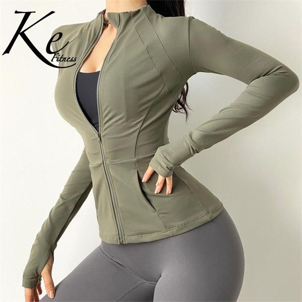 running jackets ke tight-fitting yoga clothes women's training quick-drying long-sleeved fitness jacket autumn and winter, Black;red
running jackets ke tight-fitting yoga clothes women's training quick-drying long-sleeved fitness jacket autumn and winter, Black;red