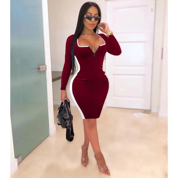 casual dresses autumn winter women's elegant zipper square neck velvet dress tight female clothes for night club, Black;gray
casual dresses autumn winter women's elegant zipper square neck velvet dress tight female clothes for night club, Black;gray