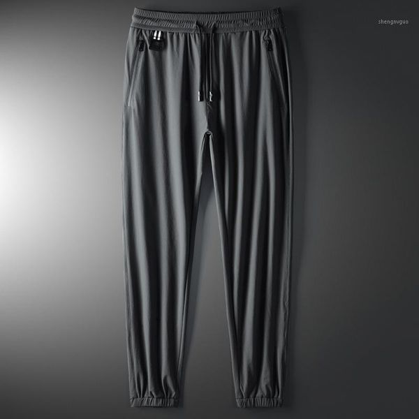 men summer thin stripes pants ice silk quick-drying mens trousers male stretch beam sweatpants plus size 5xl men's, Black
men summer thin stripes pants ice silk quick-drying mens trousers male stretch beam sweatpants plus size 5xl men's, Black
