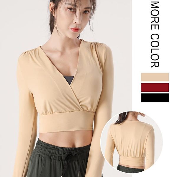 yoga outfits v-neck sports long sleeve women shirt high stretch slim fit fitness gym clothing sportswear activewear s-xl, White;red
yoga outfits v-neck sports long sleeve women shirt high stretch slim fit fitness gym clothing sportswear activewear s-xl, White;red