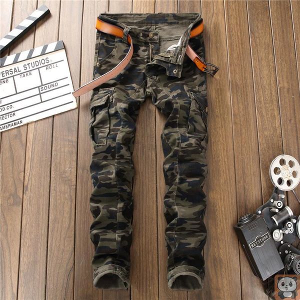 spring and autumn retro camouflage military pants men's business shirt stretch jeans long trend, Blue
spring and autumn retro camouflage military pants men's business shirt stretch jeans long trend, Blue