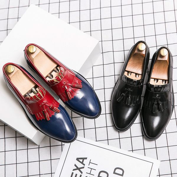 45.46.47 size summer brogue slip-on leather shoes mens british fashion tassel retro hair stylist mens shoes casual all-matching lazybones sh, Black
45.46.47 size summer brogue slip-on leather shoes mens british fashion tassel retro hair stylist mens shoes casual all-matching lazybones sh, Black