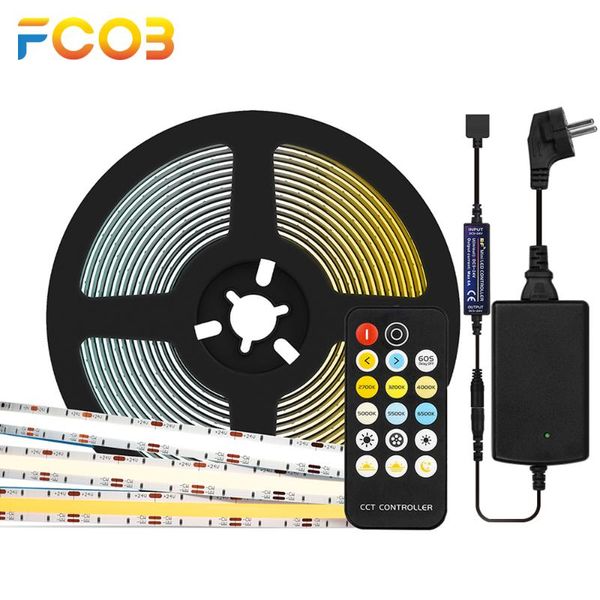 strips fob cob led lights ra90 warm white with dc 24v rf 17 keys dimmable fcob cct light strip full set high density flexible
strips fob cob led lights ra90 warm white with dc 24v rf 17 keys dimmable fcob cct light strip full set high density flexible