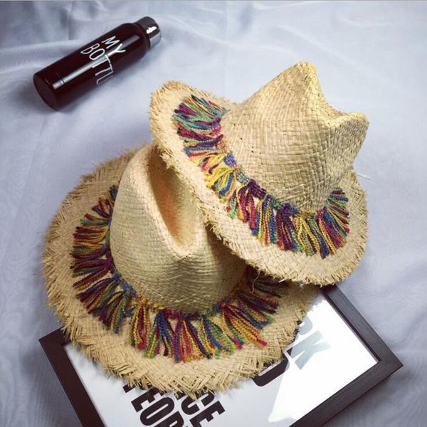 wide brim hats summer women to prevent outside the sun hat xiangyan ring straw girl retro beach panama chapeu feminino soft jazz s, Blue;gray
wide brim hats summer women to prevent outside the sun hat xiangyan ring straw girl retro beach panama chapeu feminino soft jazz s, Blue;gray