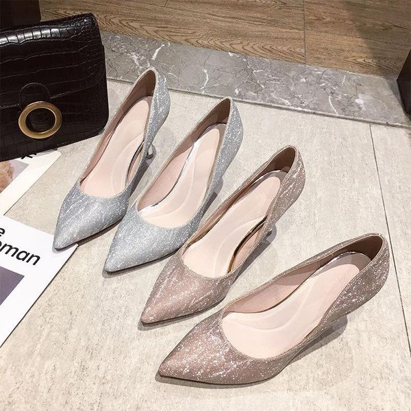 dress shoes 2021 womens heels silver high-heeled fairy autumn all-match stiletto wedding pointed bridesmaid, Black
dress shoes 2021 womens heels silver high-heeled fairy autumn all-match stiletto wedding pointed bridesmaid, Black