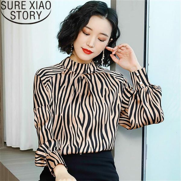 women's blouses & shirts blusas mujer de moda 2021 fashion chiffon clothing striped printed shirt long-sleeved female slim blouse 2375, White
women's blouses & shirts blusas mujer de moda 2021 fashion chiffon clothing striped printed shirt long-sleeved female slim blouse 2375, White