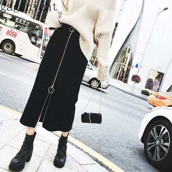 gaganight black knitted front zipper women long skirt autumn winter fashion office lady skirts bodycon straight skinny fladas 210519
gaganight black knitted front zipper women long skirt autumn winter fashion office lady skirts bodycon straight skinny fladas 210519