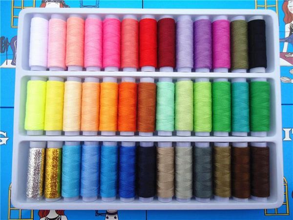 yarn 39 colors sewing thread 100% polyester roll machine hand embroidery 200 yard each spool for home kit, Black;white
yarn 39 colors sewing thread 100% polyester roll machine hand embroidery 200 yard each spool for home kit, Black;white