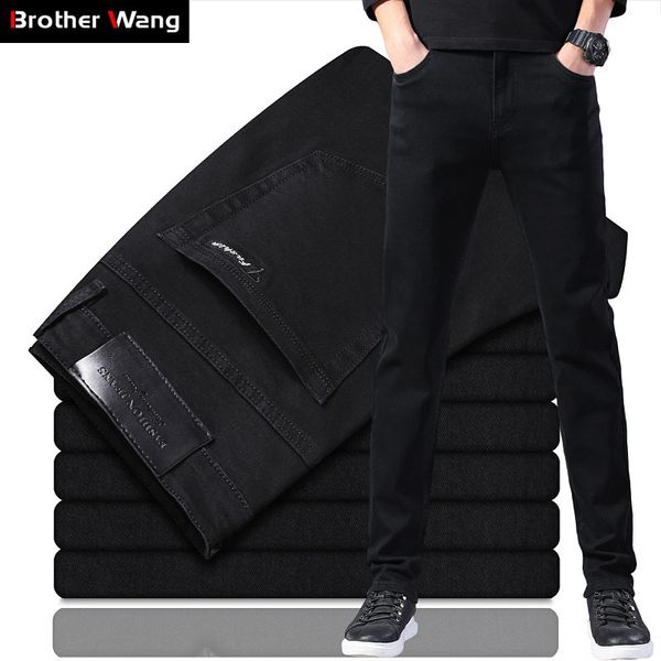 classic style men's black slim jeans 2021 business fashion stretch denim skinny jean trousers male brand pants, Blue
classic style men's black slim jeans 2021 business fashion stretch denim skinny jean trousers male brand pants, Blue