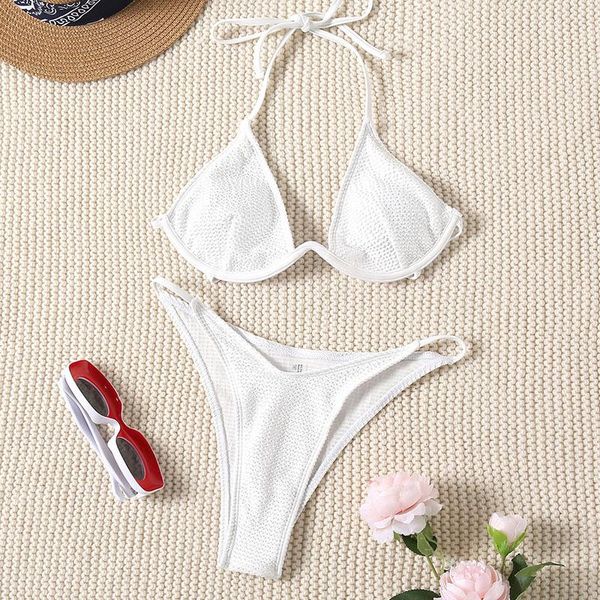 women's swimwear steel support gathers solid color swimsuit summer fashion split suit ladies bikini beach clothing, White;black
women's swimwear steel support gathers solid color swimsuit summer fashion split suit ladies bikini beach clothing, White;black